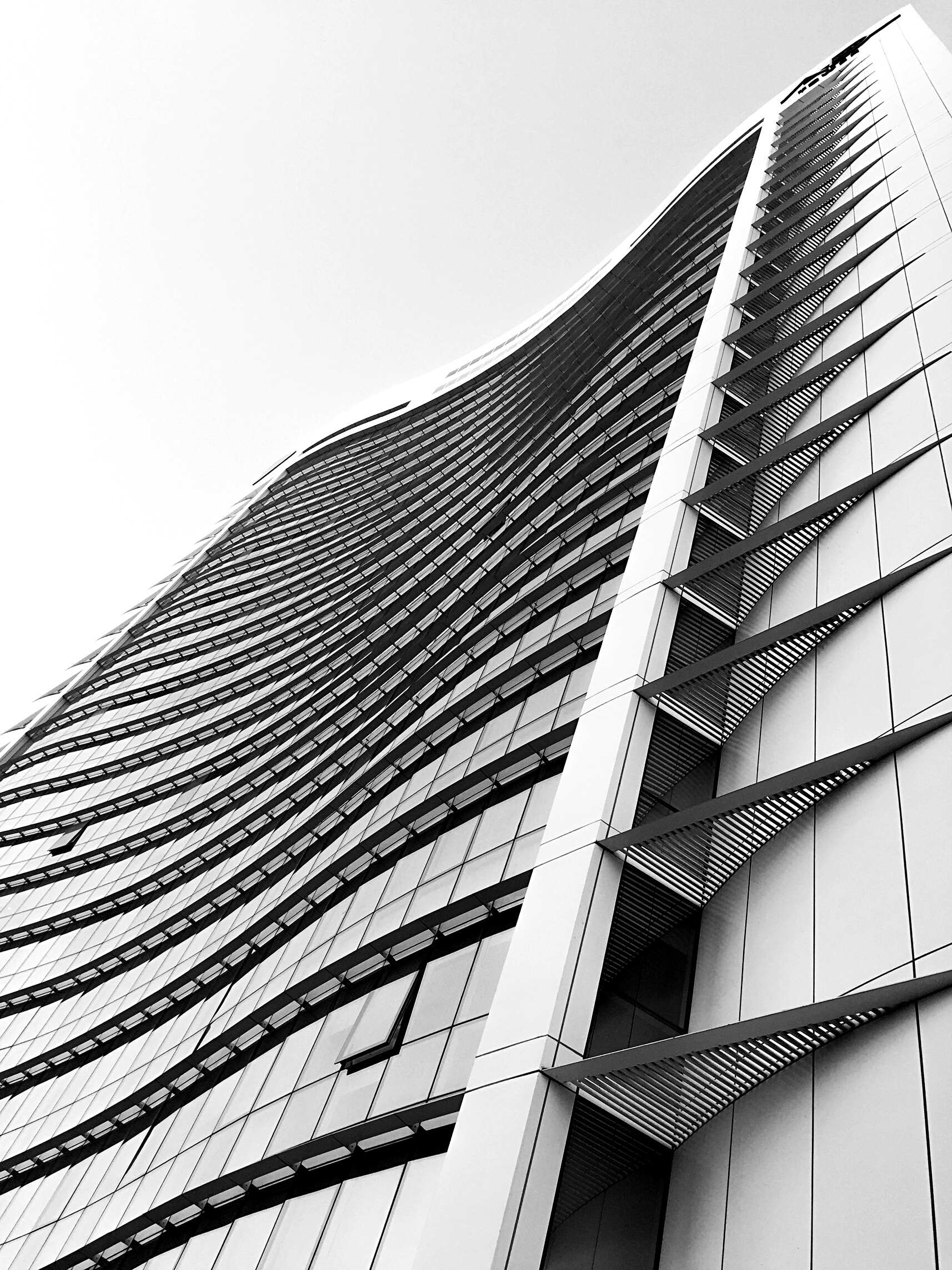 Grey and Black High Rise Building